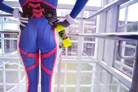 d.va butt|D.Va takes part in the Grimace Shake challenge : .